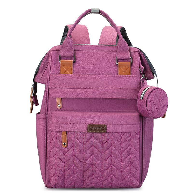 Outdoor Waterproof Nylon Mommy Bag Backpack Lightweight Handheld Stroller Hanging Bag Large Capacity Multifunctional Mother and Baby Travel Bag