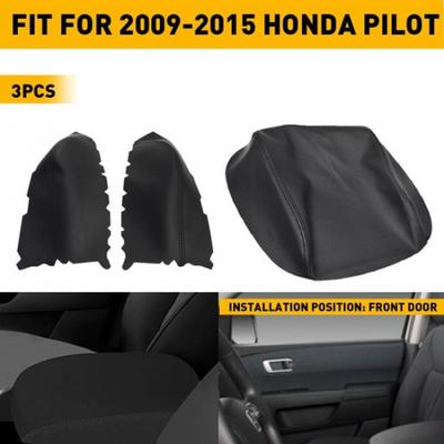 3PCS Console Center Front Door Armrest For Panels Cover Skin Pilot Honda Quality