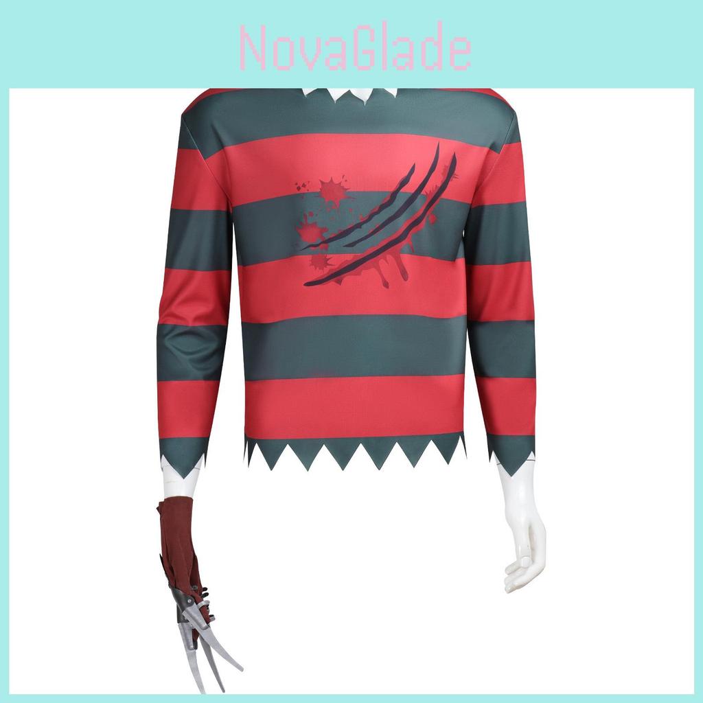 A Nightmare On Elm Street Freddy Krueger Cosplay Costume For Halloween Dress Up
