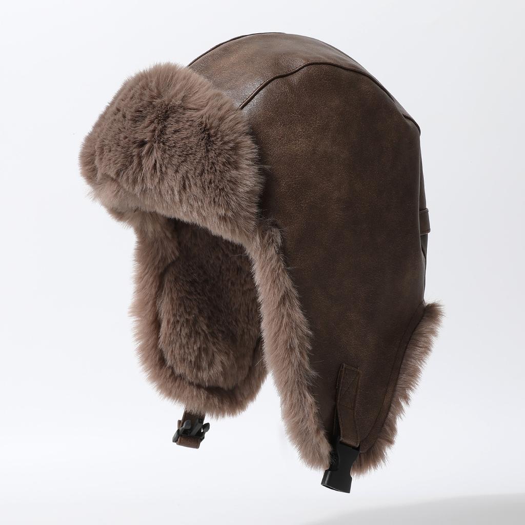 Winter Windproof Ear Protection Hat Cold Winter Thunder Hat Piled Thickened Warm Cotton Hat