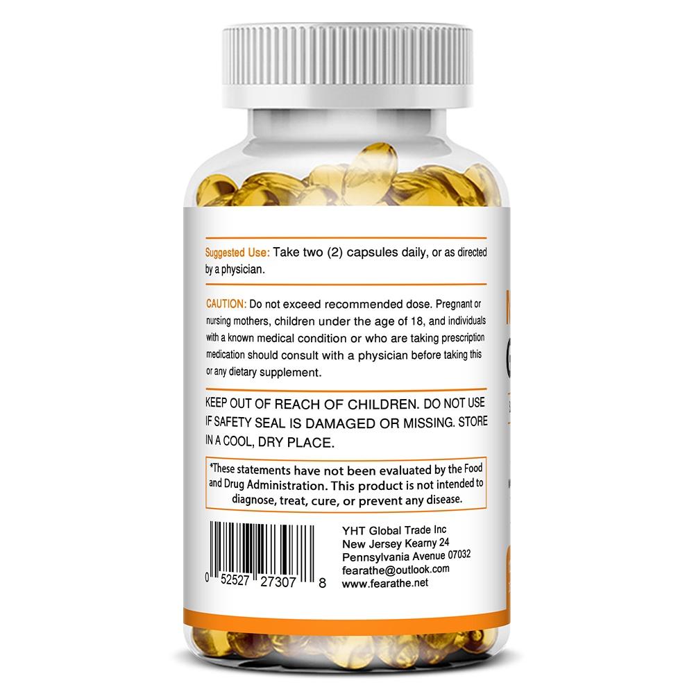 Fearathe Magnesiumglycinat Kapseln, mit Vitamin B6 und Vitamin D3, Magnesiumglycinat Komplex, 120 Kapseln