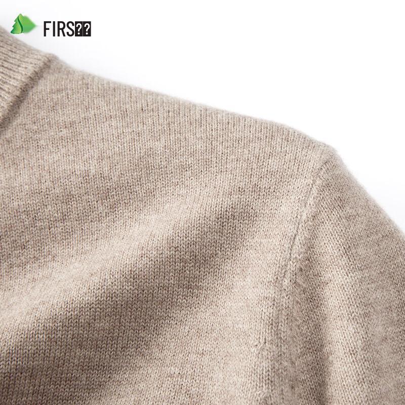 Shanshan Men's Thickened 100% Wool Crew Neck Pullover Sweater