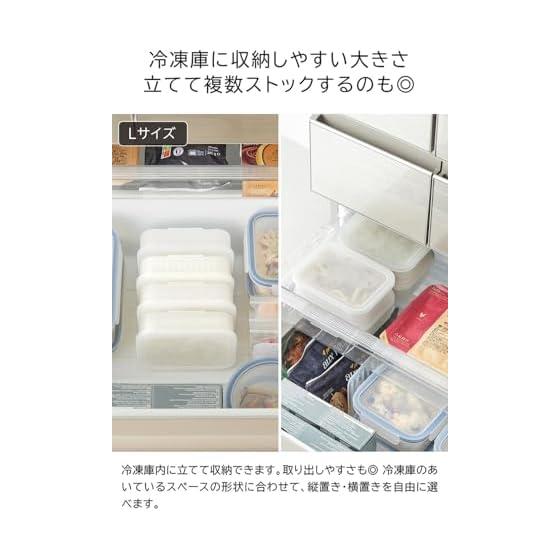 Yamazaki Jitsugyo Easy to Warm Standing Frozen Rice Container L White Tower [Set of 6] Tower with Colander Microwave Freezer Dishwasher Safe Stand