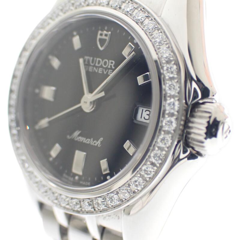 TUDOR  15810 Watches Stainless Steel Women blackDial