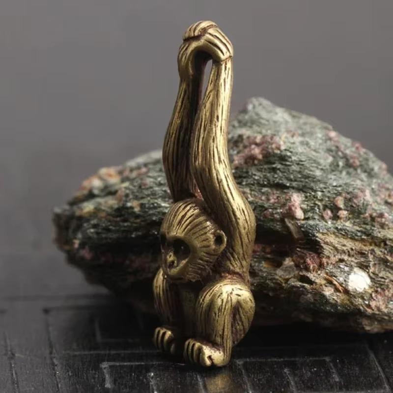 Messing Affenfigur Tierstatue Ornament Haus Büro Schreibtisch Dekoration Messing Affenfigur Tierstatue Ornament Miniatur