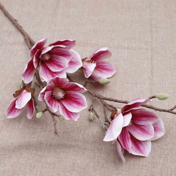 Wedding Fake Flower Decoration Home High Branch Floor 5 Magnolia Flower Simulation Flower