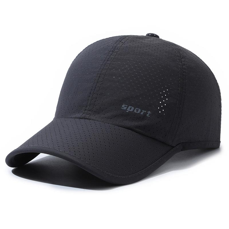 Quick Dry Baseball Cap For Men Outdoor Sports Mesh Breathable Sun Hat Portable Man Hiking Fishing Golf Adjustable Caps