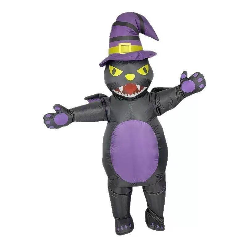 Costume Gonflable Dinosaure Alien Halloween Très Vendu - Tenue Poupée Drôle Créative pour Spectacles et Maquillage