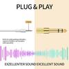 4 Pcs 6.35mm (1/4 Inch) Male To 3.5mm (1/8 Inch) Female Stereo Headphone Adapters, 3.5mm/1/8'' Female To 6.35mm/1/4'' Male Stereo Audio Adapter Jack