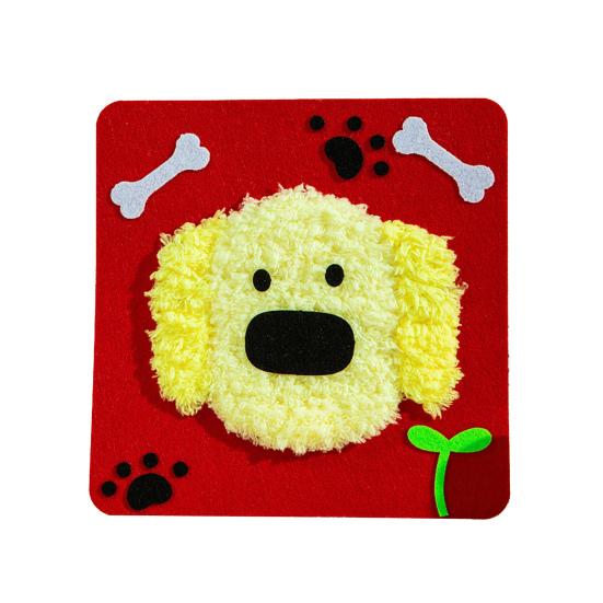 1/7/10Pcs Christmas Handmade DIY Material Bag Easy to Operate Embroidered Doll Set with Cartoon Animal Pattern Sewing Craft Kit