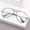 PC Metal Frame Glasses Transparent Business Reading Eyewear 3 Color Anti Blu-ray Glasses  Men