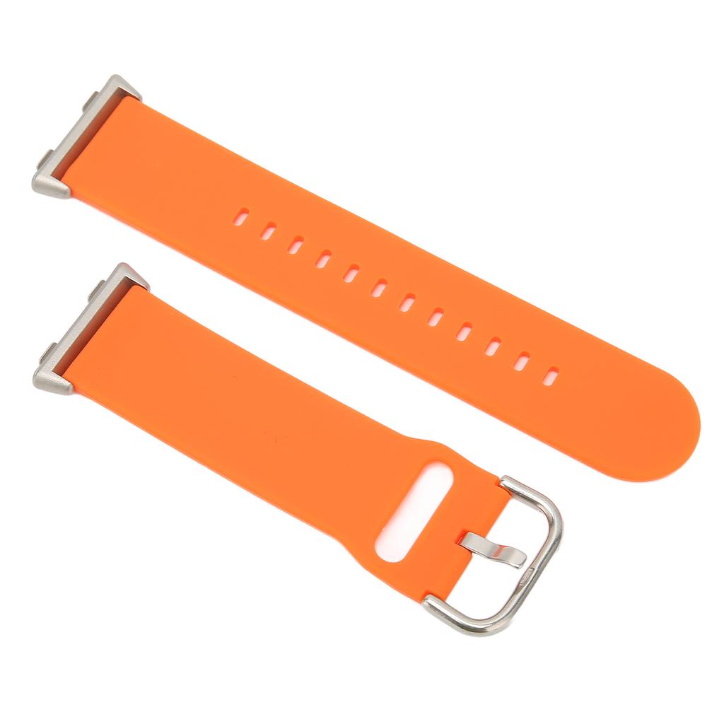 Měkké silikonové rychloupínací řemínky pro Oppo Watch 2 46mm Nastavitelný silikonový řemínek k hodinkámOranžový