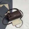 Soft leather mini Boston bag women's shoulder messenger bag
