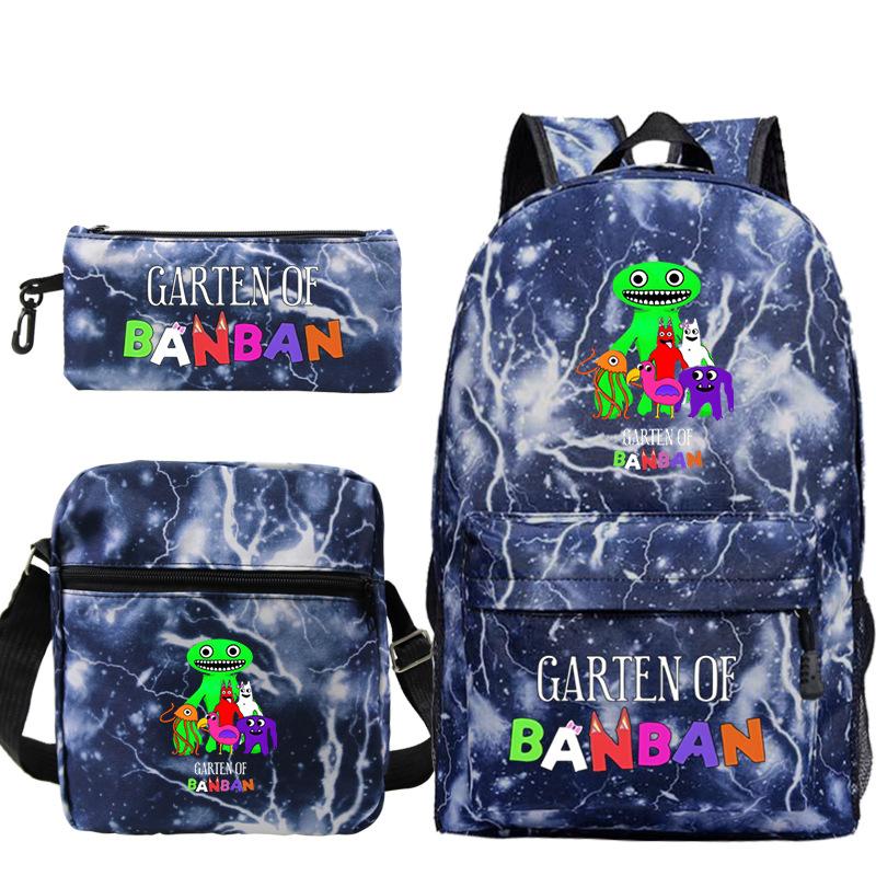 Spotted Garden Primary School Bag Shoulder Bag Pencil Bag Three-piece Set