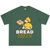 Cartoon Bread Baker Funny Food Meme Tshirt Unisex Unisex Harajuku T Shirt Summer Shortsleeved Cotton Fashion Loose Tshirts Tops