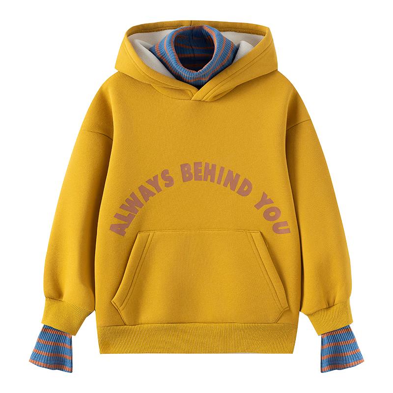 Little Elephant Ham Boys Fleece-Lined Hooded Sweatshirt 130 cm