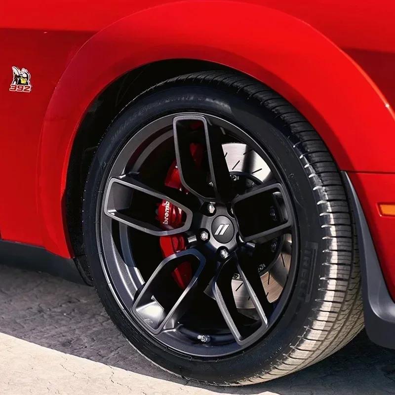 4pcs x 63mm Car Logo Wheel Center Hub Caps Rim Cover Emblem Sticker for Dodge Charger Challenger Hell Cat SRT Chrysler 300C AA8