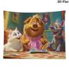 Cartoon cat and dog Pattern Home Decor Tapestry, Wall Hanging, Decorative RV Wall Cloth.MGT0918341