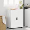 Bathroom Cabinet with Storage High Gloss White 60 X 35 X 80 Cm