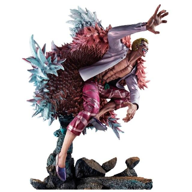 34cm One Piece Anime Donquixote Doflamingo Portrait of Pirates Action Figure Collection Model Doll Gifts Toys Decoration Gifts