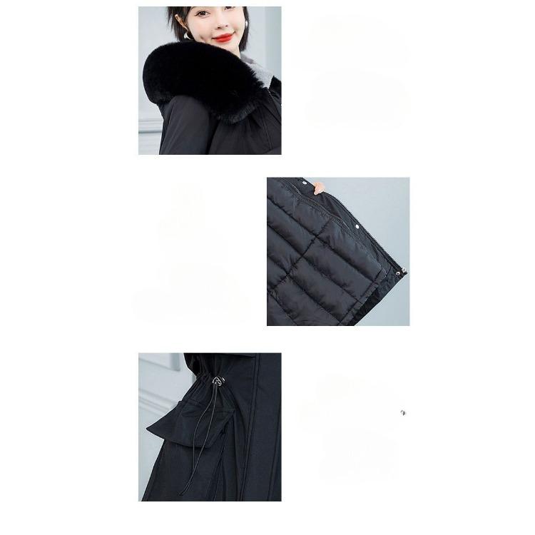 Women's Winter Parka Coat, Detachable Hooded Jacket with Multiple Wearing Options