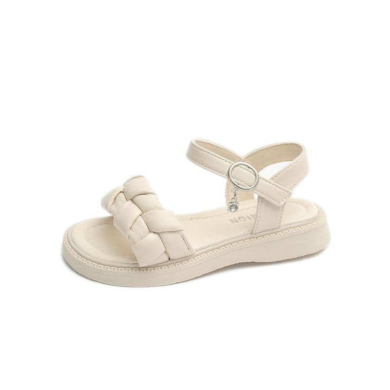 Sandaler för flickor, Sommarens Nyheter, Mjuka Halkfria Plattfotade Strandskor, Trendiga Prinsesskor för Äldre Barn