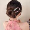 Retro U-shaped acetate hairclip for women elegant temperament ponytail hairpin fashion girls Hair accessories