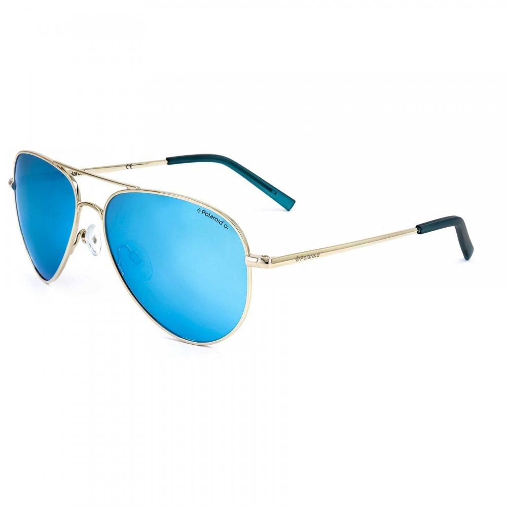 Polaroid Unisex 56mm Gold Sunglasses Gold