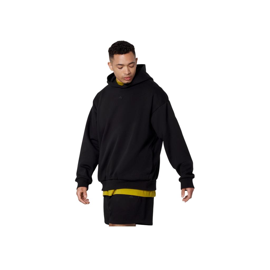 Adidas SS23 Chapter 03 Logo Print Knit Fashion Sweatshirt Unisex Tops Black IN4243