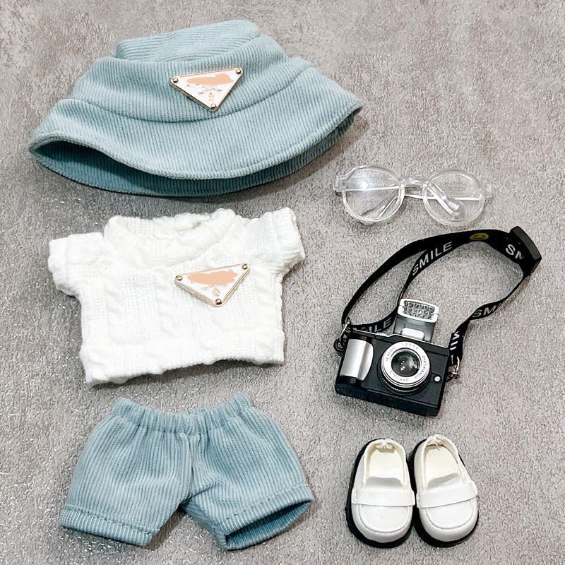 Puppe Modestil Set 17cm Deckenpuppe Puppenspielzeug Kleidung und Zubehör Set von 7 Nicht enthalten Kleidung [HXLGR] 15-17cm - Kleidung, (Puppe Nur) (rot1)