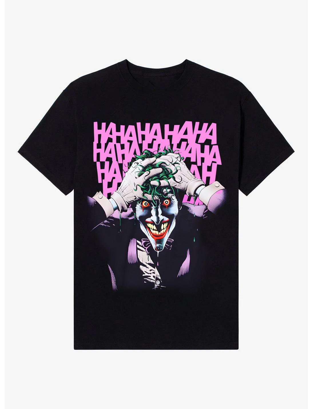 DC Comics Batman The Joker Hahaha Black T-Shirt S