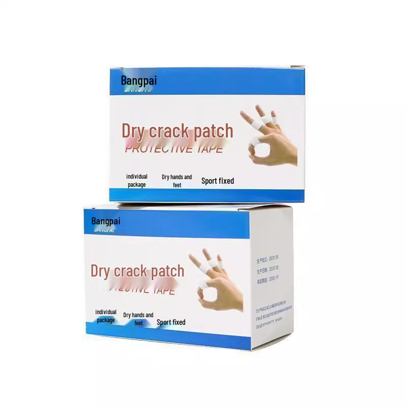 Bangpai Náplasti na praskliny prstů a chodidel, 100/krabička: Prodyšné lepidlo na popraskanou pokožku, vysoká viskozita pro suchost podzimu/zimy.