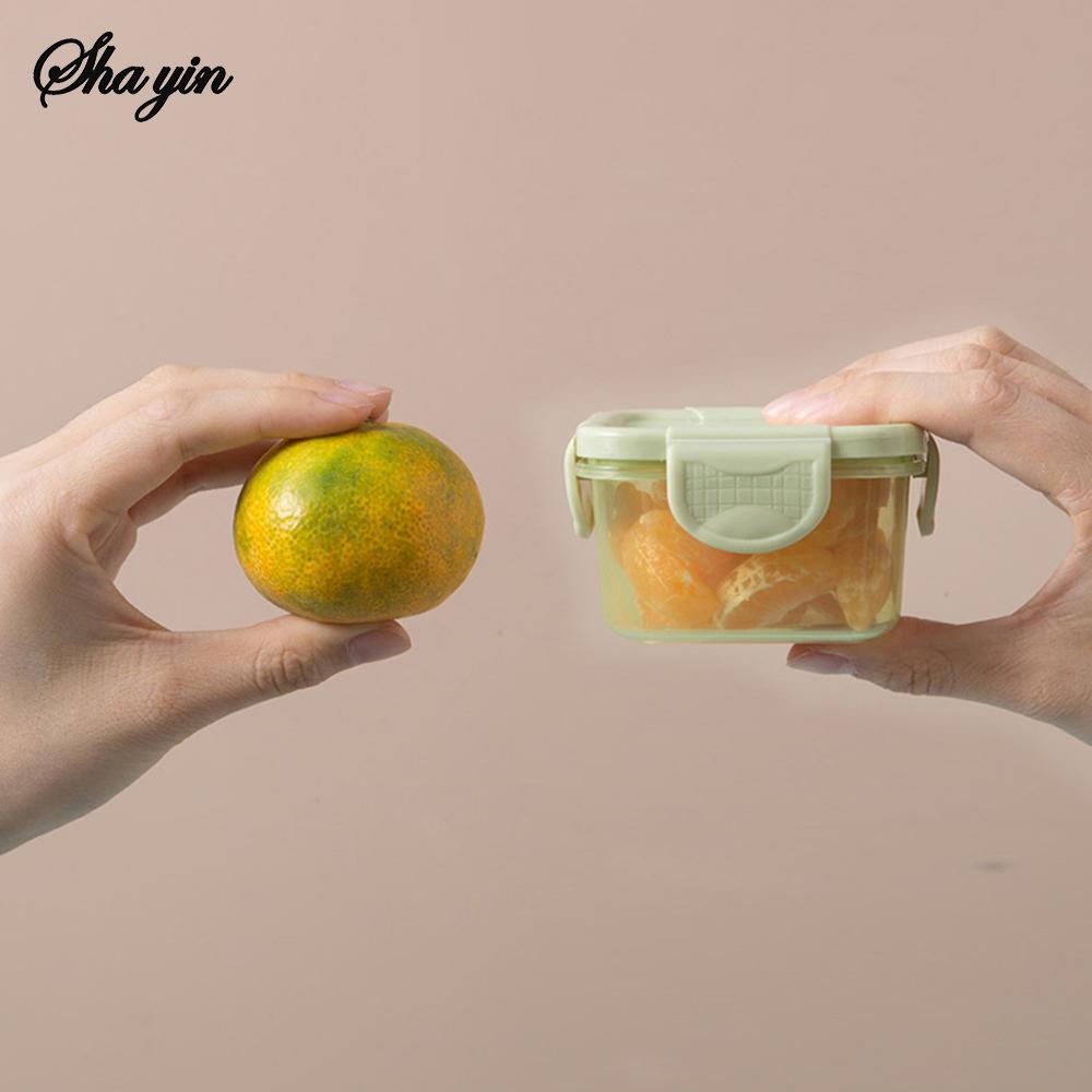 4PCS Candy-Colored Mini Sealed Storage Box For Storing Hamster Snacks And Separating Condiments - Portable