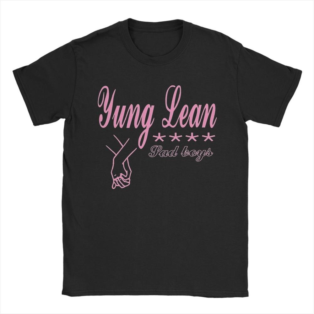 

Printed Yung Lean Sad Boys Hands Pink T Shirt for Men Women Pure Cotton T-shirts Short Sleeve Tops XXXXXL