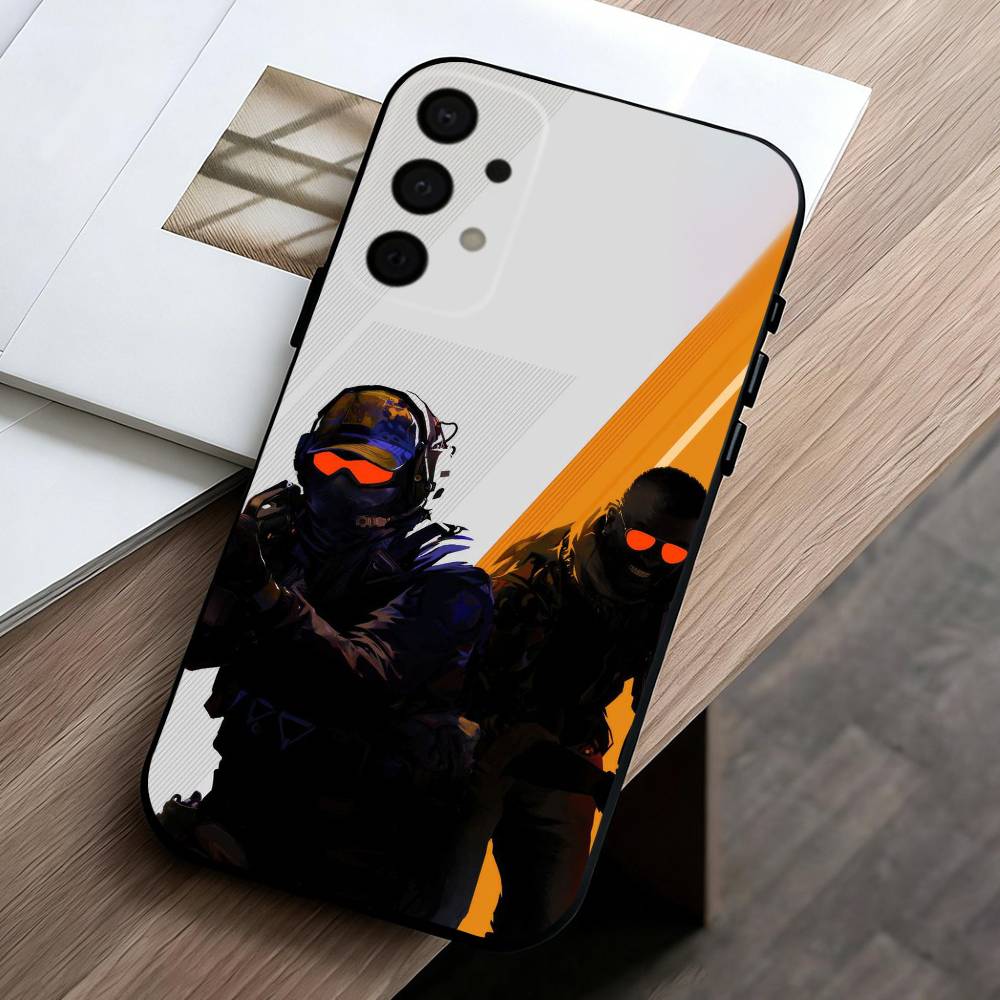 G-Game CS2 C-Counter S-S-Strikes   Phone Case For Samsung Galaxy A73,A72,A71,A70,A53,A52,A51,Others Soft Black Cover Samsung a70