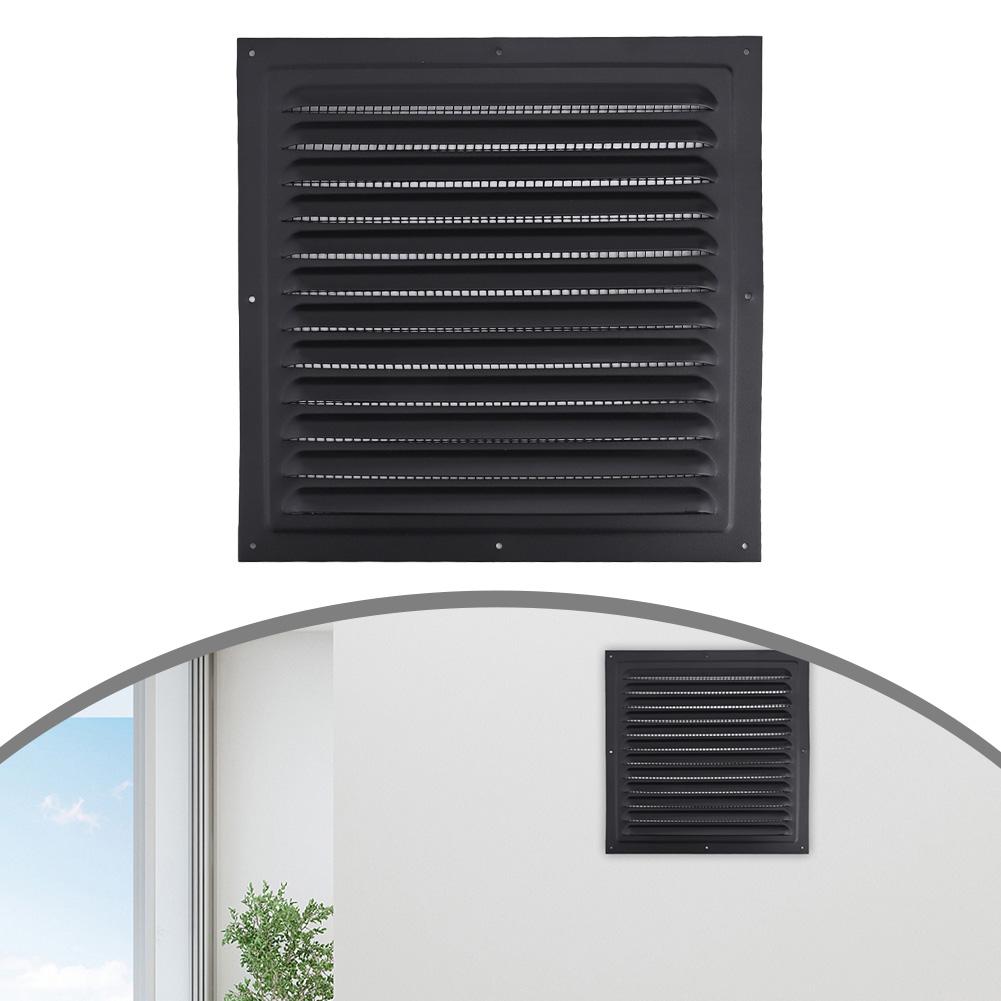 1Pc Air Vent 100-400mm Aluminum Louver Vent Grille Cover Square/rectangle Vent Insect Screen Cover For Kitchen Bathroom