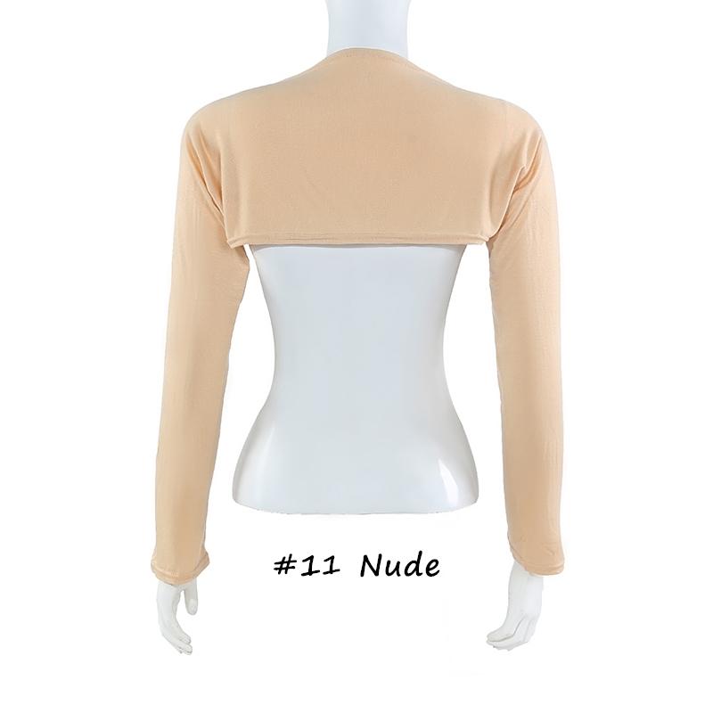 Elastic Modal Cotton Jersey Full Neck Sleeve Woman Muslim Long Arm Cover Shrug Shoulder Oversleeve Suncreen Wear Sleeves