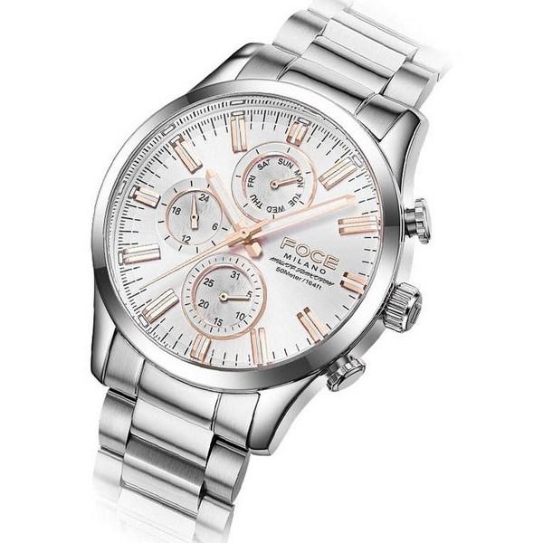Poce Milano Herren-Multifunktionsuhr aus Metall FM7583 + Einstellwerkzeug, beliebte koreanische Uhren