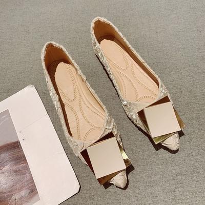 Wsuwane damskie baleriny Wiosna i Jesień Buty z czubkiem dla kobiet Szybka dostawa Tanio Wyprzedaż 39 Szykowny Elegancki Popularny But