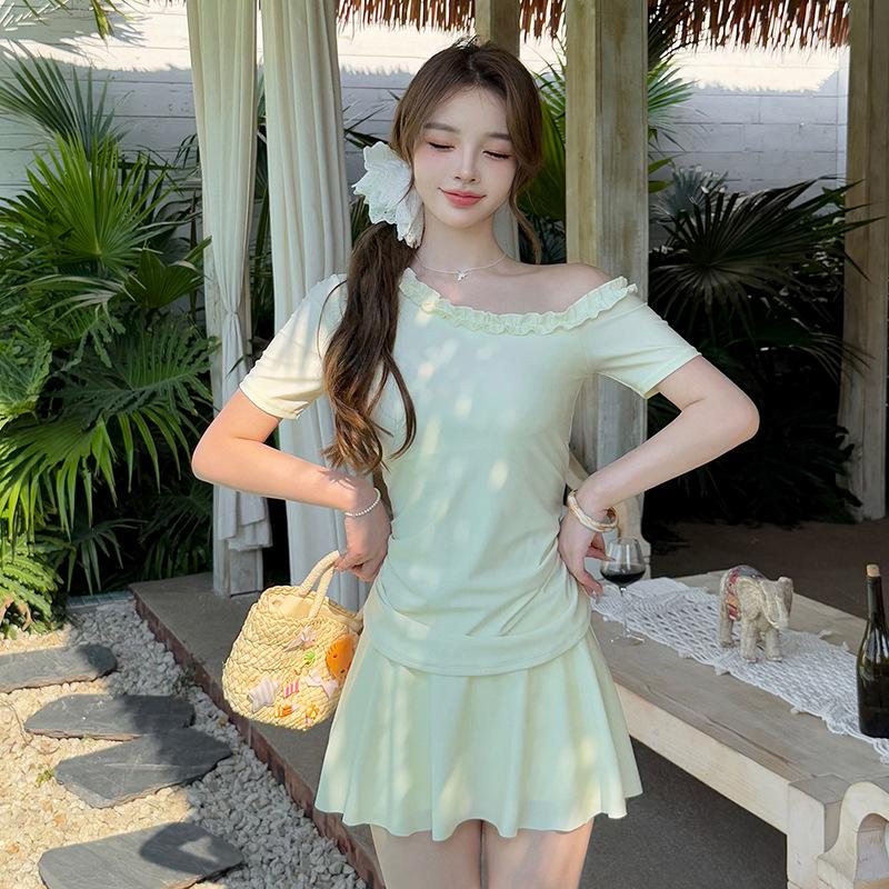 Sweet Style Girls  Tummy-Control Slimming Swimsuit Set for Women - Conservative Beachwear XXL