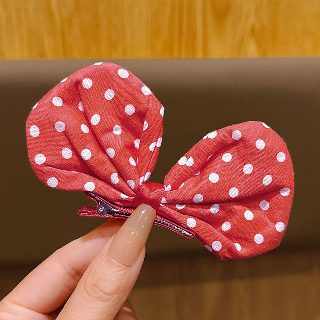 1 Red Bow Hair Clip Cute Hair Accessory Suitable for Daily Use