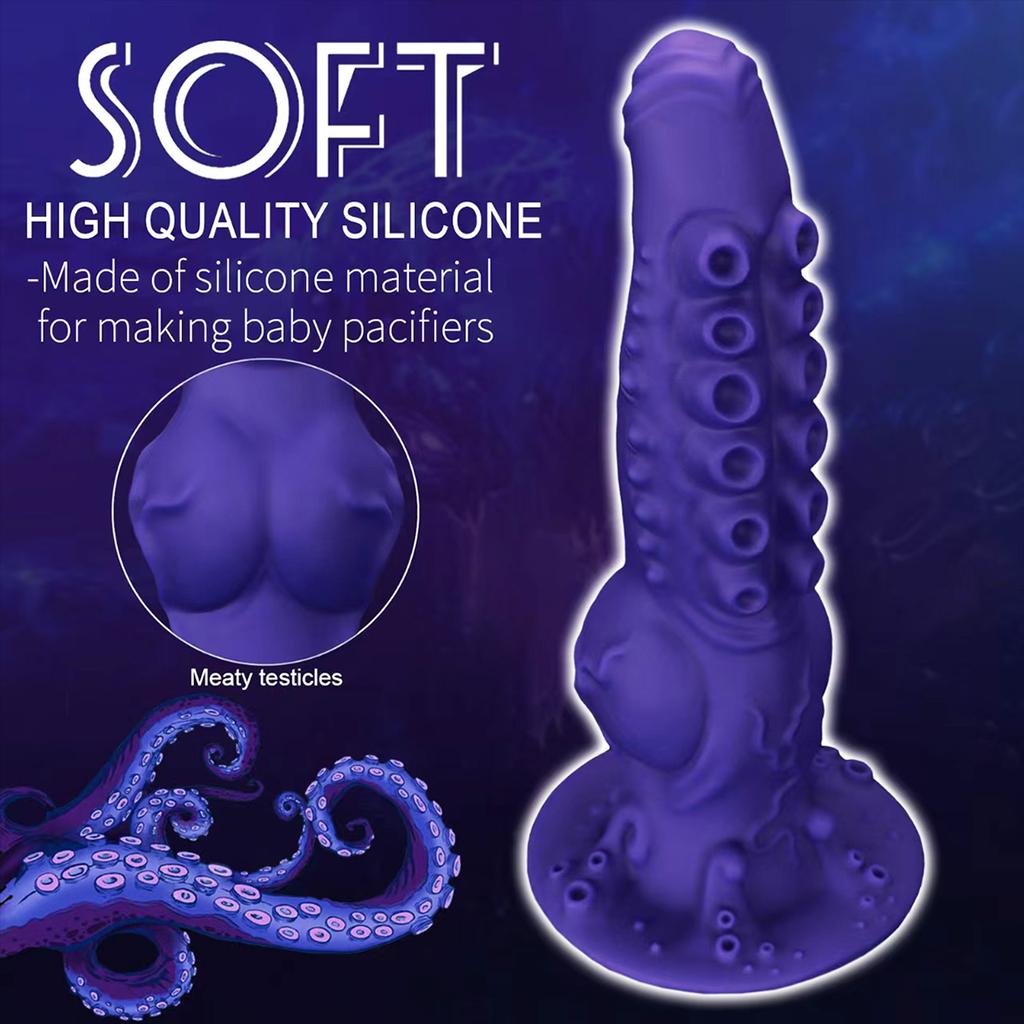 New Octopus Tentacle Shaped Octopus Premium Silicone Anal Plug Penis Soft Anal Expansion Sex Toy