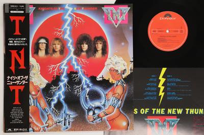 LP Record TNT  Knights Of The New Thunder 28MM0411 POLYDOR 1985 Japan Obi Metal Used