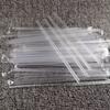 50/100Pcs Clear Disposable Plastic Straws Individually Wrapped Party Supplies for Restaurants Cafes, Events, Cafe Supplies