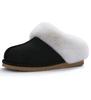 Fashion Crestar Women Fashion Fur Suede Slipper High Quality Fluffy Plush Faux Fur Soft Slippers Winter Indoor Home Cozy Cotton Slippers