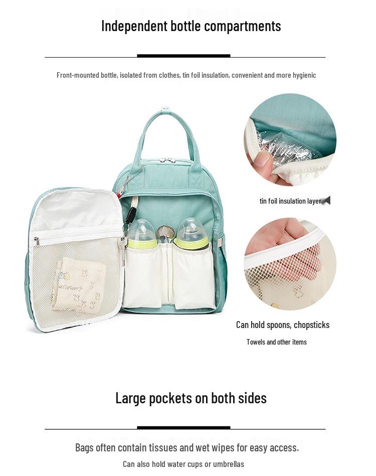 Sun Earth&U Mummy&Baby Dual Backpack: Lightweight, Multifunctional, Large-Capacity for On-the-Go