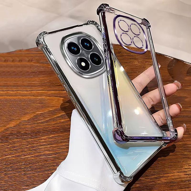 For Xiaomi Redmi Note 14 Pro 14S 13 12 11 11S 10 10S 9 Redmi 14C 13C 12C 10C A5 A3 K80 K70 K60 Poco X7 Pro X6 M6 Transparent Electroplated Phone Case