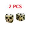 Toys 2PCS Halloween Dice Playset White Skull Game Novel Casual Dungeons and Dragons Sport and Entertainment Role Playing Board Game