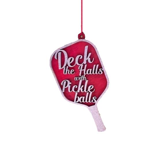 

Подвеска в виде пиклбола, подвесное украшение для рождественской елки, красочный праздничный кулон для украшения дома, праздника красный