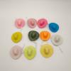 Mini Tabletop Goose Duck Cowboy Hat Glitter Western Cowboy Hat Party Disco Supplies Colorful Pink Hat
